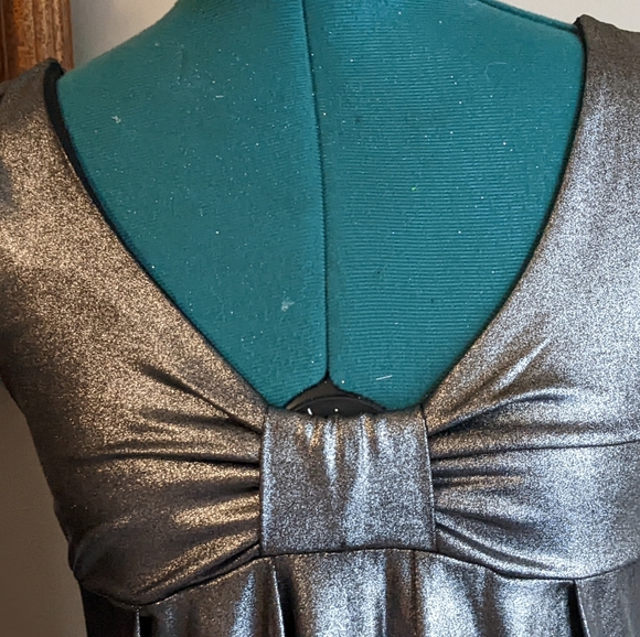 Lola Silver Bow Dress - Size Small - Picture 9 of 12